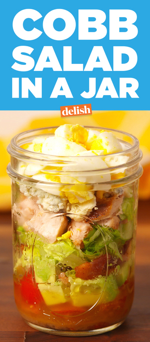 Brain Food - 7 Easy Meals for Hungry Creatives on Drempt.com featuring Cobb Salad in a Jar
